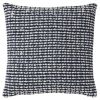 20" X 20" Blue and White Weave Cotton Zippered Pillow
