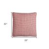 Red Ivory Scaled Diamond Pattern Throw Pillow