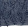 14" X 26" Indigo Cotton Lumbar Throw Pillow with Texture