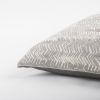 Gray Silver Metallic Tonal Print Throw Pillow