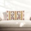 Ivory Red Southwestern Pattern Lumbar Pillow