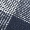 Indigo White Plaid Pattern Throw Pillow