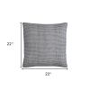 Indigo Ivory Scaled Diamond Pattern Throw Pillow