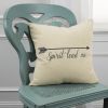 Black Taupe Canvas Spirit Lead Throw Pillow