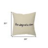 Black Taupe Canvas One Day Throw Pillow