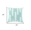 Aqua Blue Dimensional Pattern Play Throw Pillow