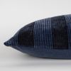 Navy Dimensional Stripe Modern Lumbar Pillow
