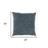 Gray Tasseling Fringe Texture Throw Pillow
