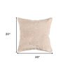 20" Blush Cotton Throw Pillow