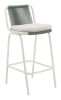 Luft Barstool White & Green