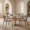 Silues Dining Chair Taupe & Brown
