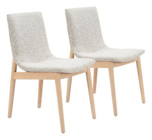Raha Dining Chair Gray & Whitewashed