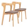 Pioro Dining Chair Brown & Natural
