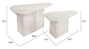 Navidic Coffee Table Set Whitewashed