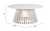 Mazara Coffee Table White & Whitewashed