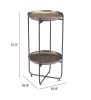 Bronson Accent Table Bronze