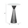 Tim Side Table White & Black