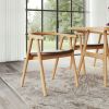 Peker Dining Chair Brown & Natural