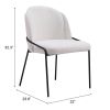 Jambi Dining Chair Ivory