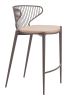 Silues Counter Stool Taupe & Brown