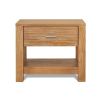 FarmHouse Traditional Rustic Acacia 1 Drawer Nightstand