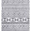72-inch Polyester Shower Curtain with Black White Scandinavian Chevron Pattern