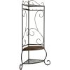 Corner Metal Hall Tree Entryway Coat Rack Upholstered Storage Bench Shoe Rack