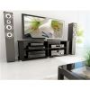 Modern Black TV Stand - Fits up to 68-inch TV