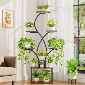 62-inch Tall Tree Shaped Indoor Plant Stand with Grow Lights