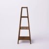 Modern Boho Wooden 4-Shelf Pyramidal Plant Stand