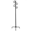 Black Metal Coat Rack Entry Hall Tree Hat Rack