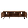Modern Rustic Wood Finish TV Stand with Mid-Century Legs - for TV up to 65-inch