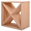 24 Bottle Solid Wood Stackable Modular Wine Rack
