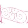 Twin size Sturdy Metal Canopy Bed in Pink