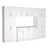 White Wall Cabinet with 2 Doors and Adjustable Shelf