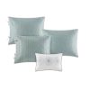 6-Piece Farmhouse Quilted Seafoam Blue Green Teal Reversible Daybed Cover Set
