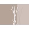 74-inch White Metal Coat Rack Entryway Hall Tree Umbrella Stand
