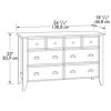 White 6-Drawer Dresser Traditional Design - Made in USA