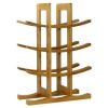 12-Bottle Wine Rack in Dark Espresso Finish Bamboo