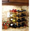 12-Bottle Wine Rack in Dark Espresso Finish Bamboo