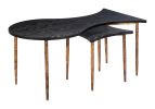 Norden Coffee Table Set Black & Bronze