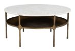 Bild Coffee Table White & Brass