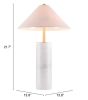 Ciara Table Lamp Beige & White