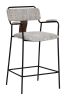 Couva Counter Stool Gray Tweed