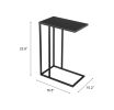 Atom Side Table Black