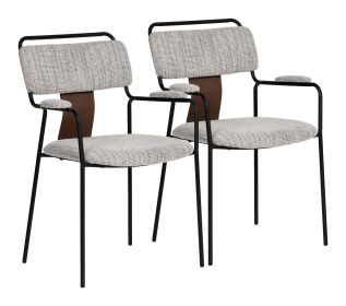 Couva Dining Chair Gray Tweed