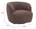 Govan Swivel Chair Brown