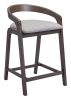 Troy Counter Stool Dove Gray & Espresso