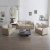 3 Piece Sofa Set with Arm Pillows and Toss Pillows , Sofa Set Include 2- Piece of Arm Chair and One 2-seat Sofa