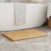 Bath Mat Natural bamboo Bamboo 27.6 x 19.7 in Non-slip